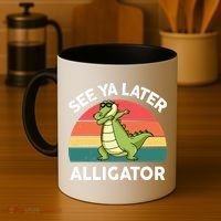 See Ya Later Alligator Florida Gator Crocodile Coffee Mug thumb 4
