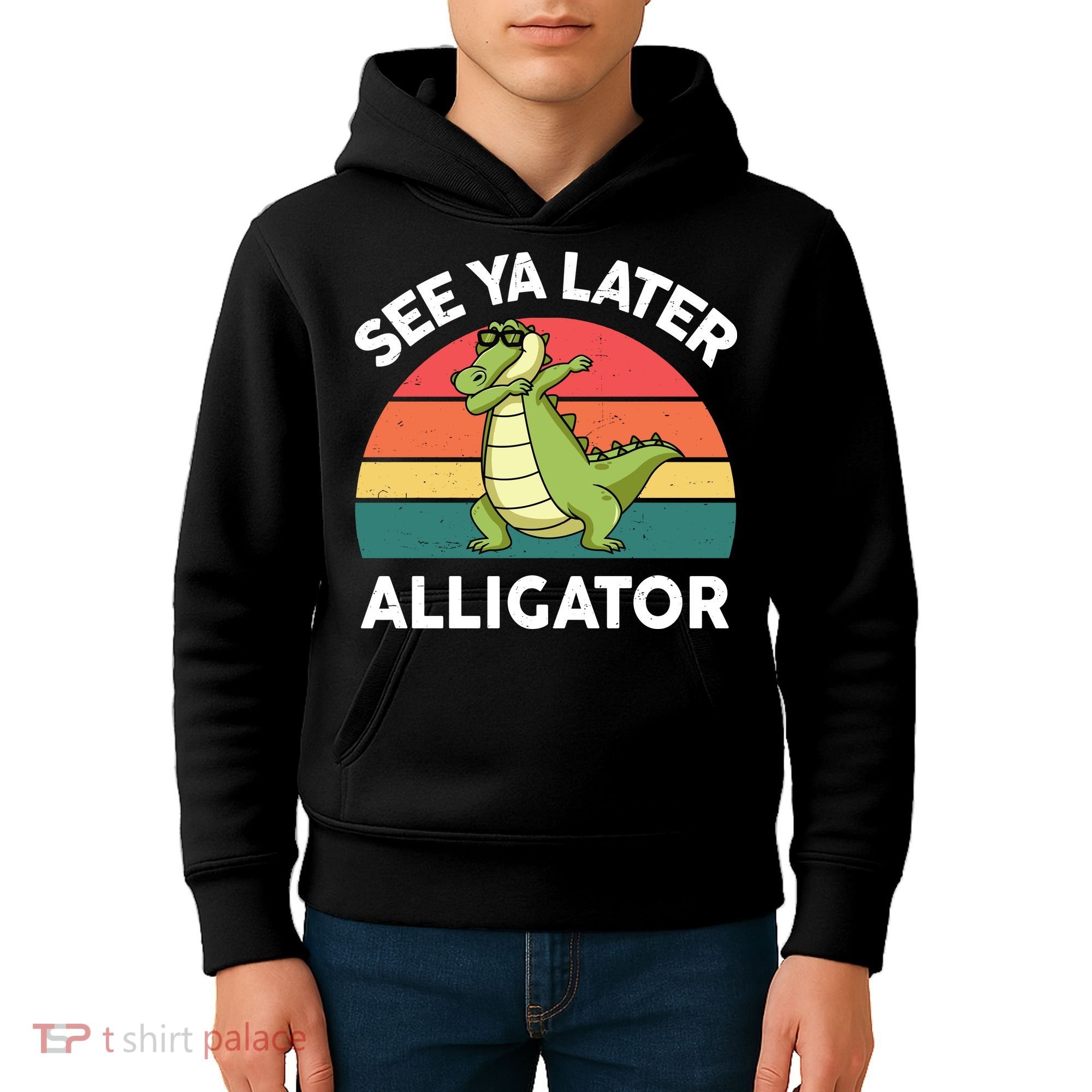 See Ya Later Alligator Florida Gator Crocodile Kids Hoodie