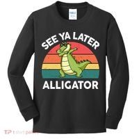 See Ya Later Alligator Florida Gator Crocodile Kids Long Sleeve Shirt thumb 0