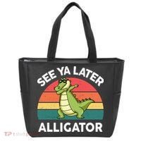See Ya Later Alligator Florida Gator Crocodile Tote Bag thumb 0