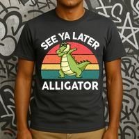 See Ya Later Alligator Florida Gator Crocodile T-Shirt thumb 3