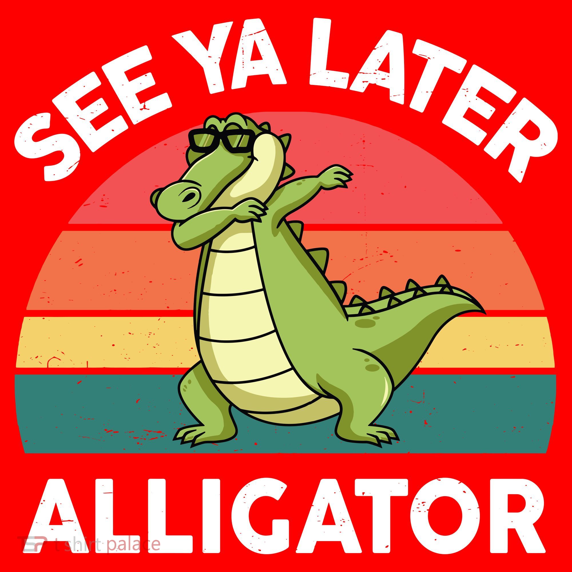 See Ya Later Alligator Florida Gator Crocodile Santa Hat