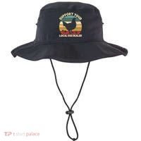 Support Your Local Egg Dealer Farmer Chicken Egg Lover Bucket Hat thumb 0