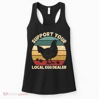 Support Your Local Egg Dealer Farmer Chicken Egg Lover Women's Tank Top thumb 0
