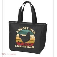 Support Your Local Egg Dealer Farmer Chicken Egg Lover Tote Bag thumb 3