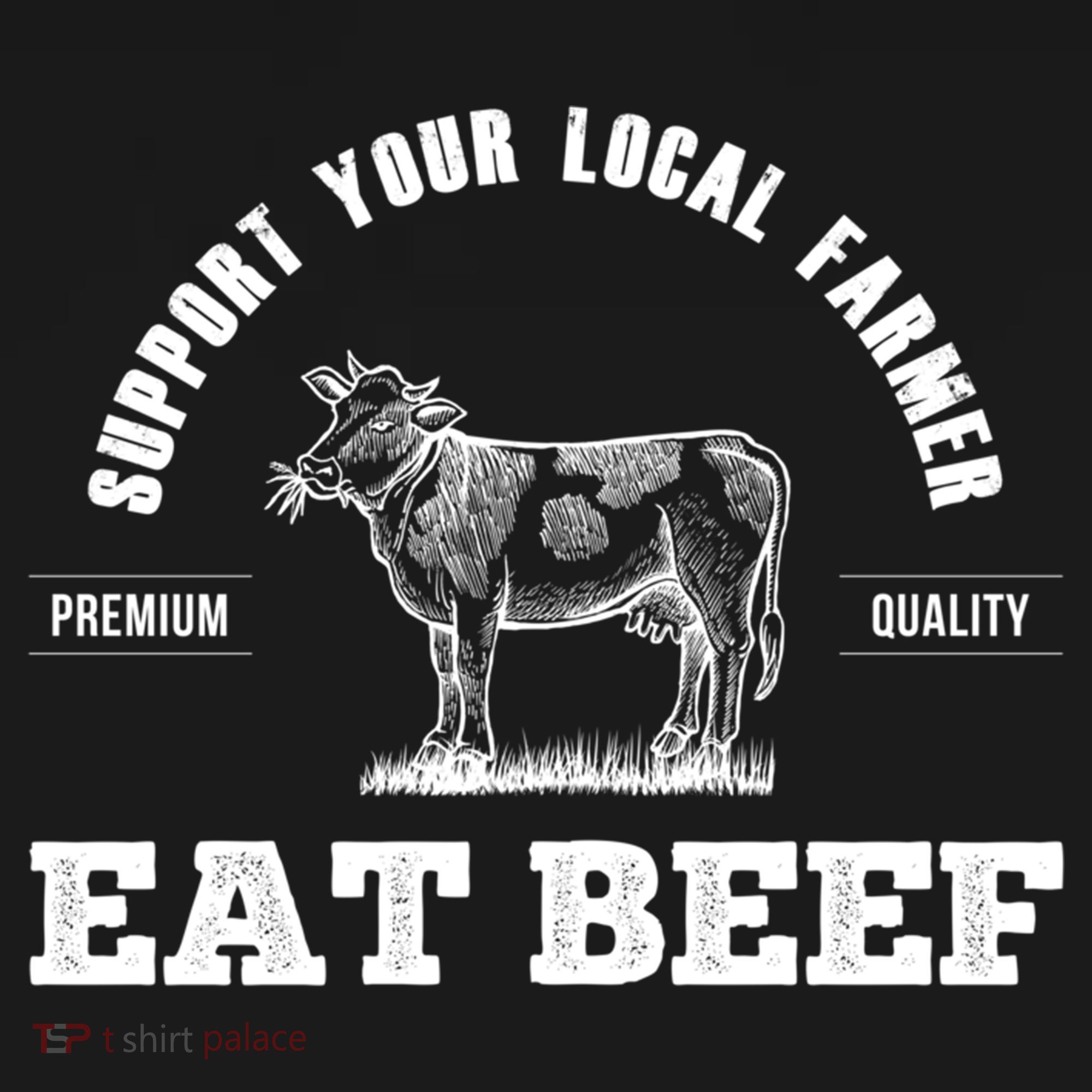 Support Your Local Farmer Cool Gift Eat Beef Farm Farming Gift Great Gift Women's Hoodie