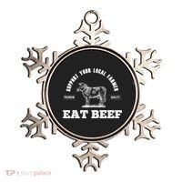 Support Your Local Farmer Cool Gift Eat Beef Farm Farming Gift Great Gift Ornament thumb 0