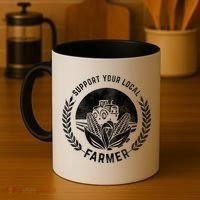 Support Your Local Farmer Gift Coffee Mug thumb 4