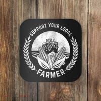 Support Your Local Farmer Gift Coaster thumb 0