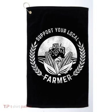 Support Your Local Farmer Gift Golf Towel