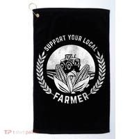 Support Your Local Farmer Gift Golf Towel thumb 0
