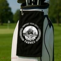 Support Your Local Farmer Gift Golf Towel thumb 2