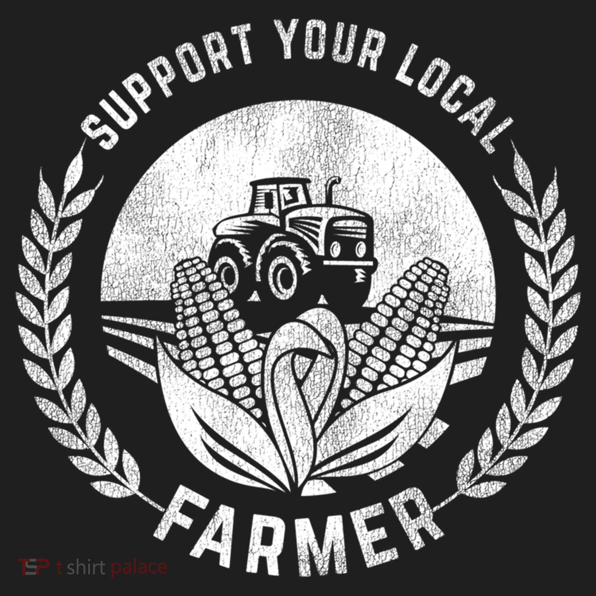 Support Your Local Farmer Gift Golf Towel