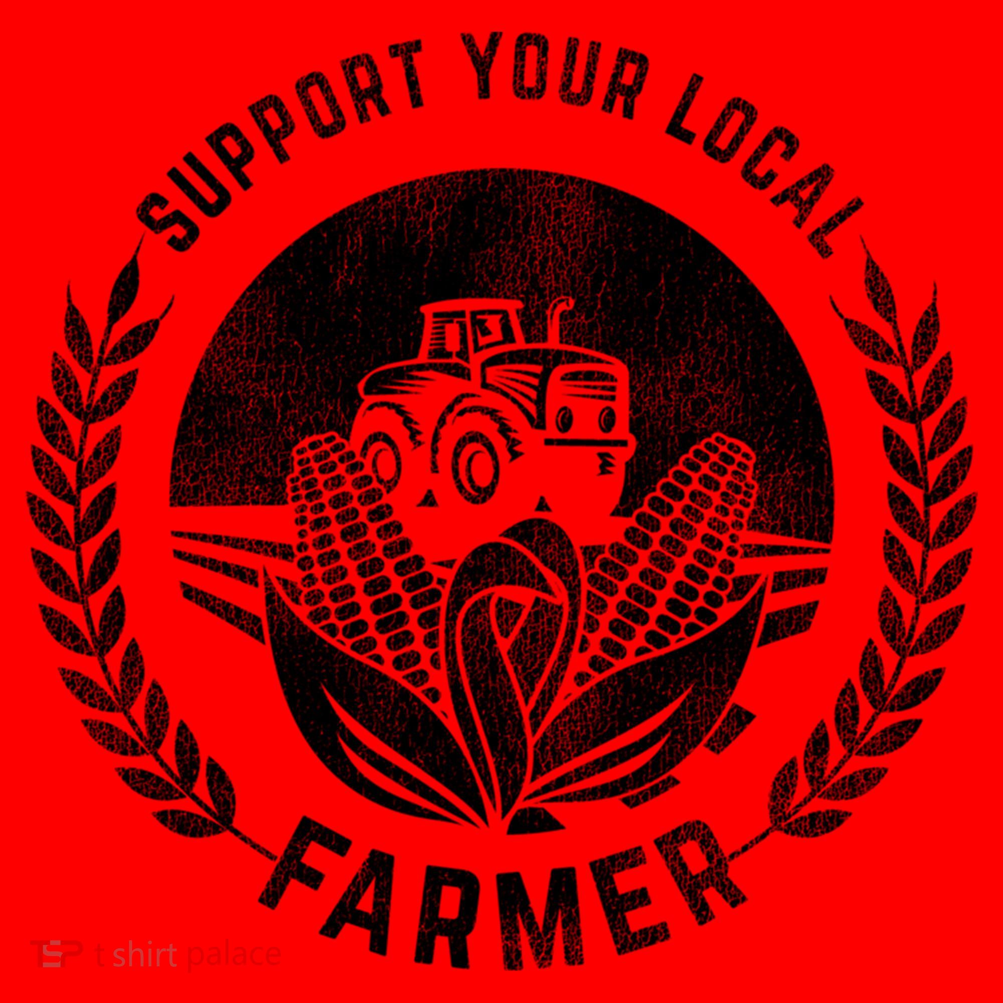 Support Your Local Farmer Gift Santa Hat