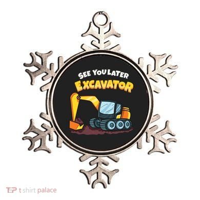 See You Later Excavator Heavy Equipment Digging Dozer Boy Ornament
