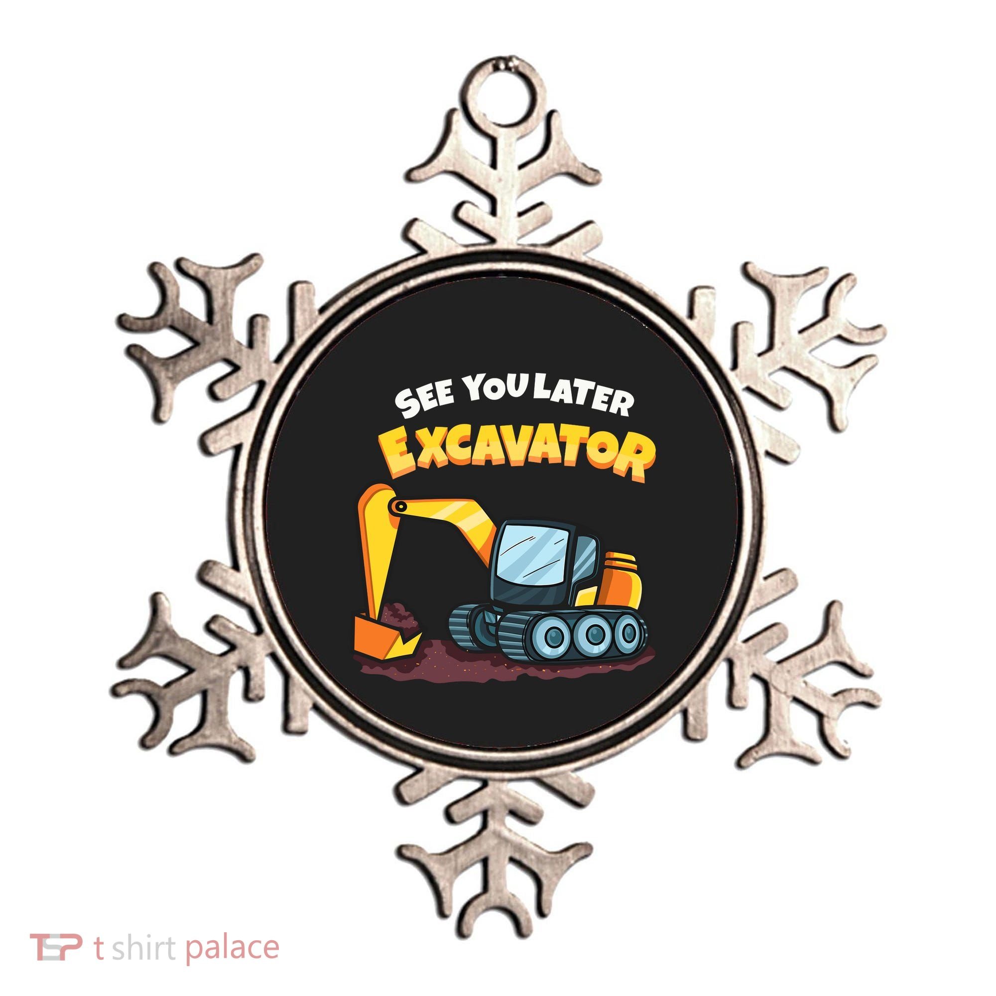 See You Later Excavator Heavy Equipment Digging Dozer Boy Ornament
