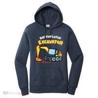 See You Later Excavator Heavy Equipment Digging Dozer Boy Women's Hoodie thumb 0