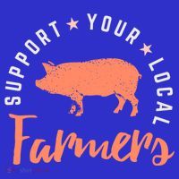 Support Your Local Farmers (Pig) Funny Gift Farming Gift Cute Gift T-Shirt thumb 7