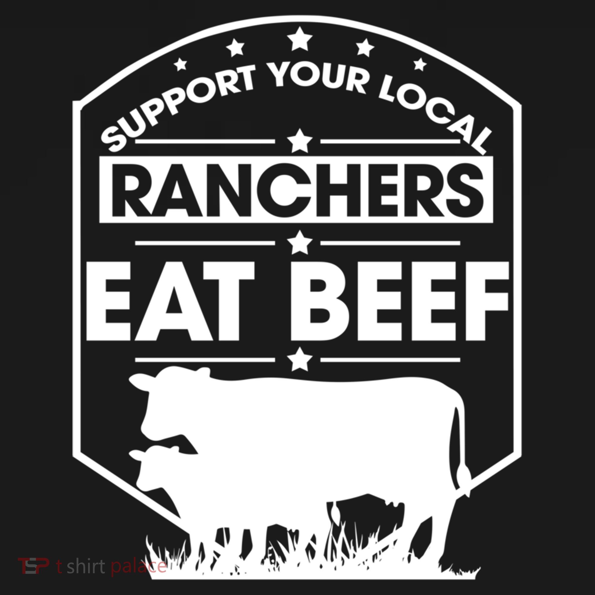 Support Your Local Ranchers Eat Beef Proud Farmer Present Gift Doggie Tank