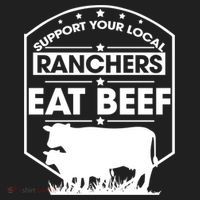 Support Your Local Ranchers Eat Beef Proud Farmer Present Gift Hat thumb 2