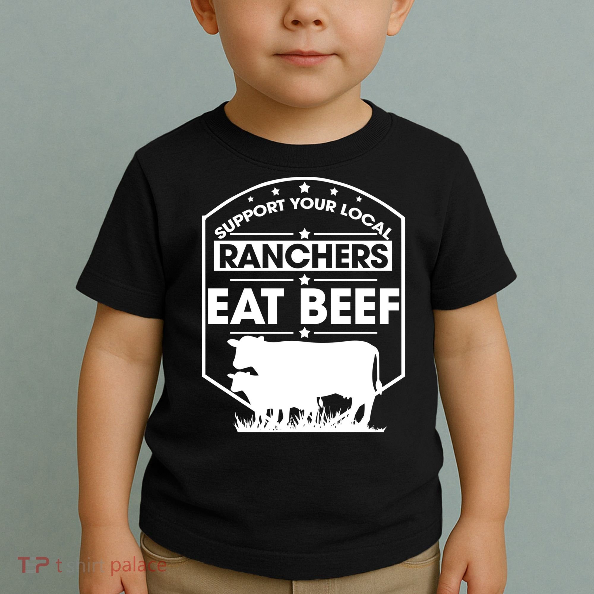 Support Your Local Ranchers Eat Beef Proud Farmer Present Gift Toddler T-Shirt
