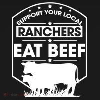Support Your Local Ranchers Eat Beef Proud Farmer Present Gift Kids Hoodie thumb 5