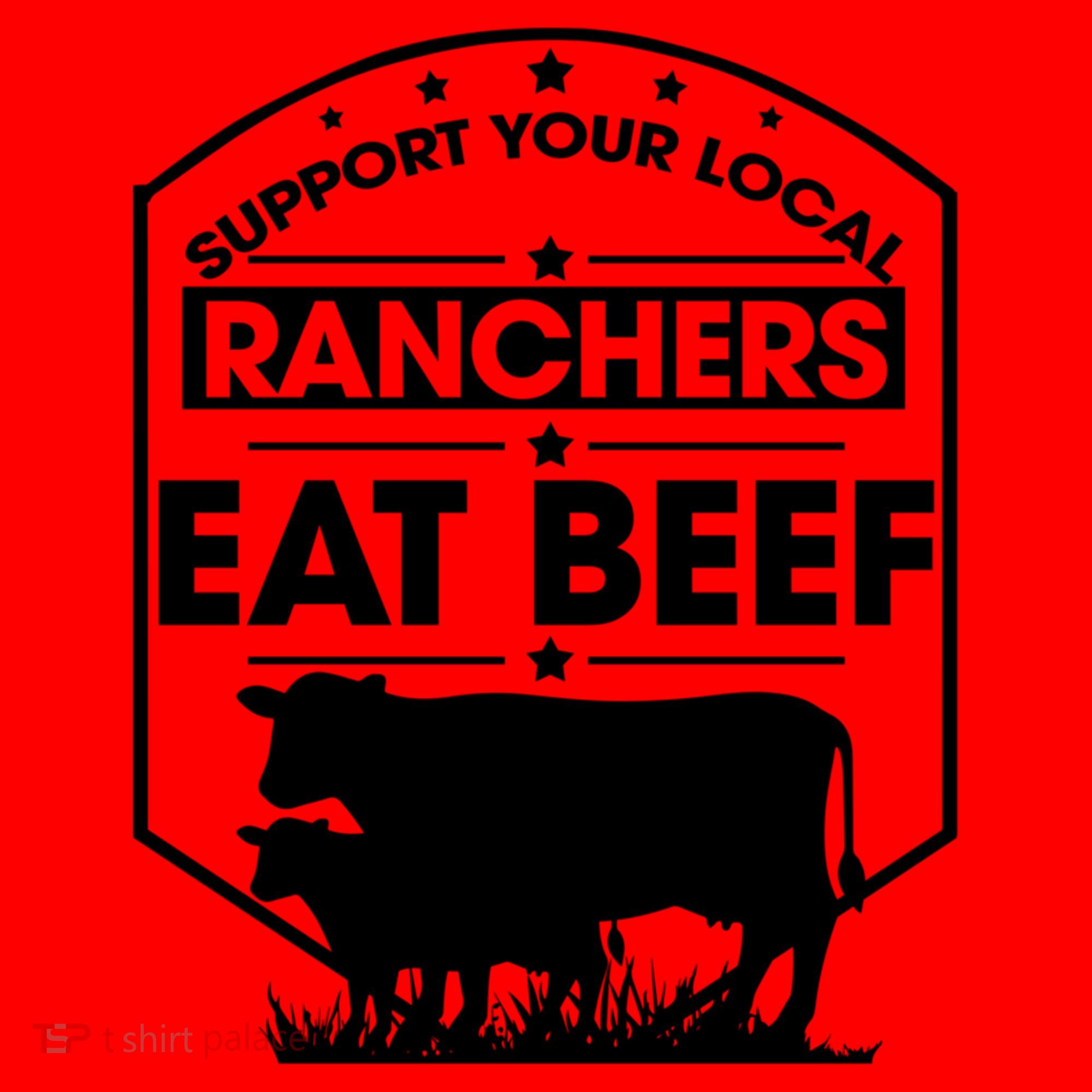 Support Your Local Ranchers Eat Beef Proud Farmer Present Gift Santa Hat