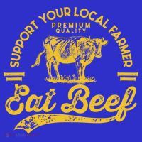 Support Your Local Farmer Eat Beef Gift Apron thumb 3