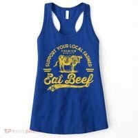 Support Your Local Farmer Eat Beef Gift Women's Tank Top thumb 0