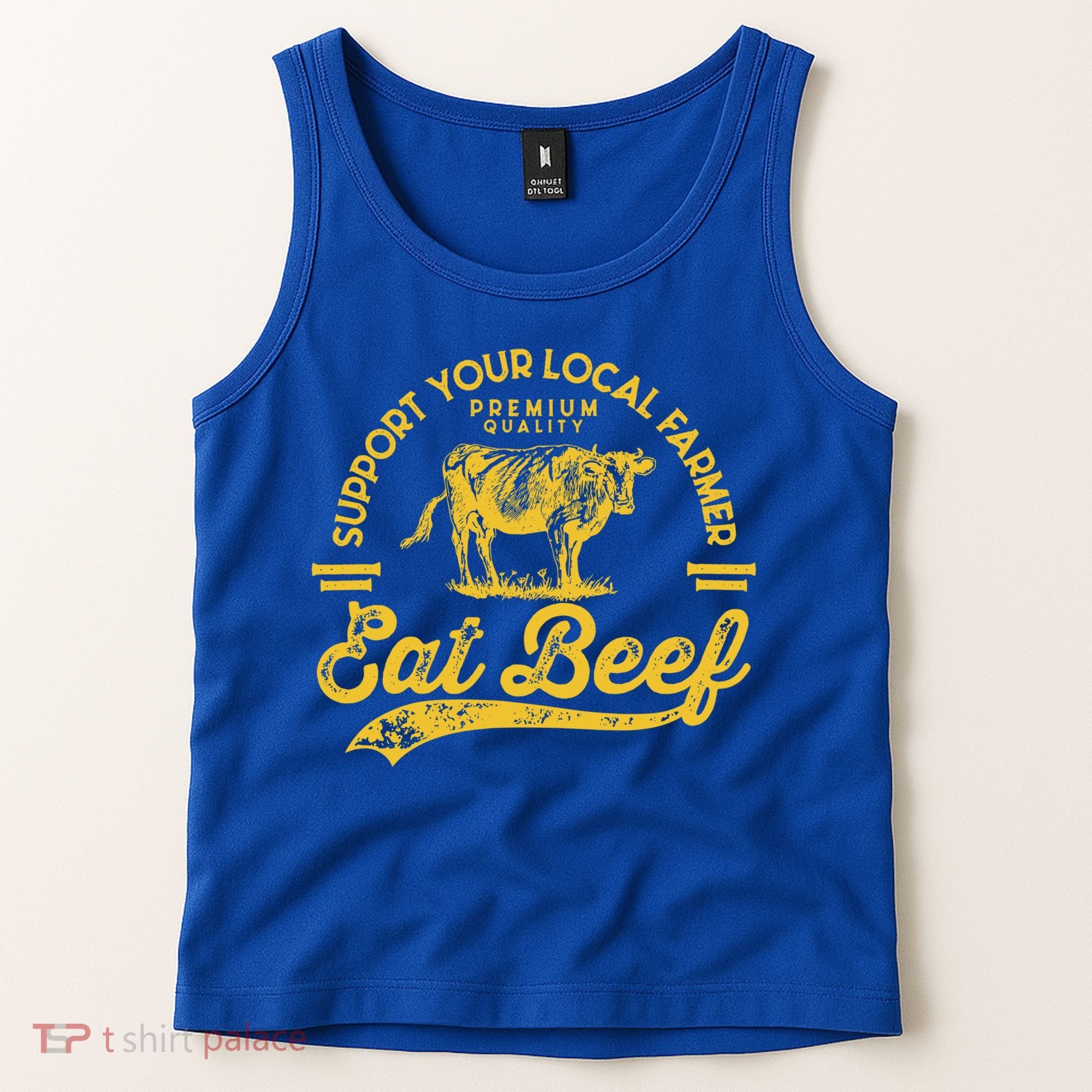 Support Your Local Farmer Eat Beef Gift Tank Top