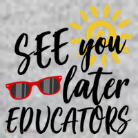 See You Later Educators Schools Out Teacher The Baniff Cuffed Pom Beanie thumb 2
