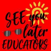 See You Later Educators Schools Out Teacher Santa Hat thumb 1