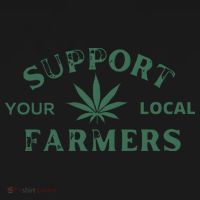 Support Your Local Farmers Marijuana Stoner Cannabis 420 Days Visor thumb 3