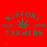 Support Your Local Farmers Marijuana Stoner Cannabis 420 Days Santa Hat thumb 1