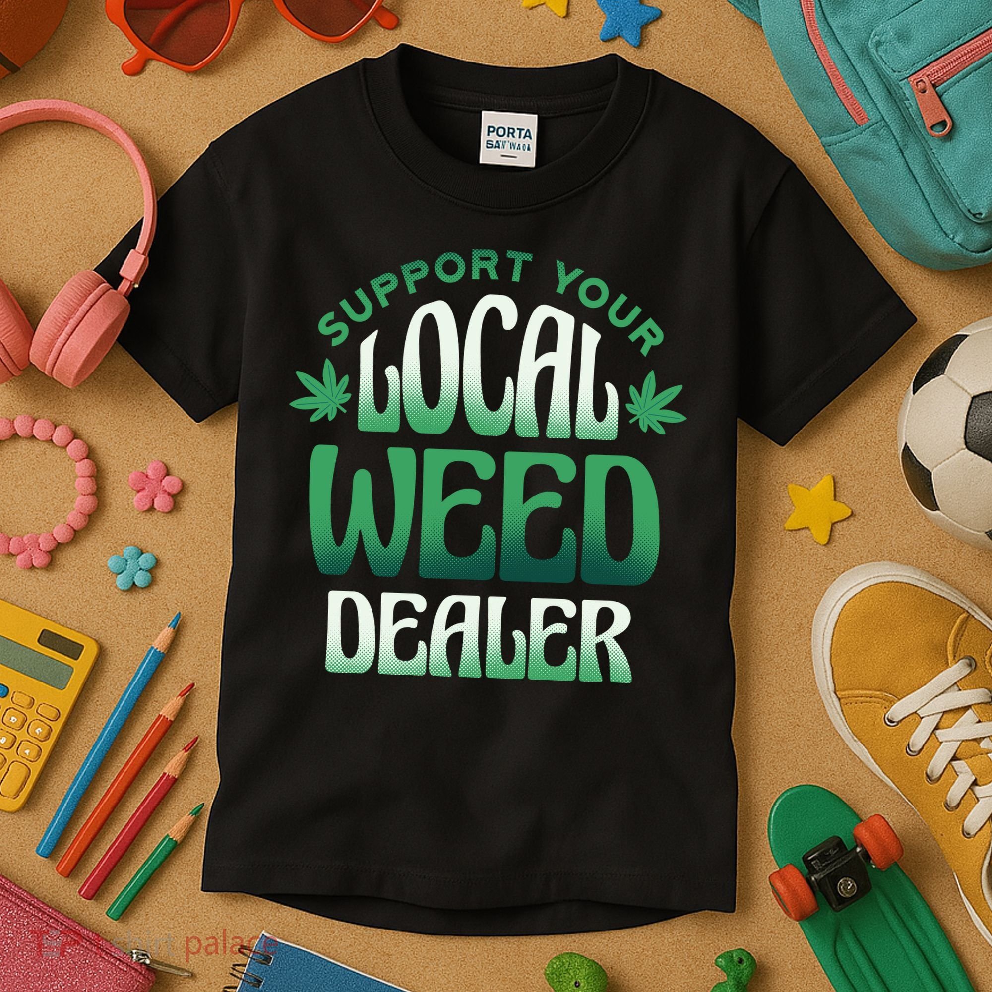 Support Your Local Weed Dealer Kids T-Shirt