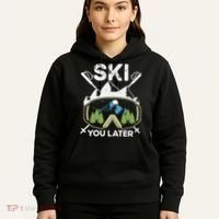 Ski You Later Skiing Winter Sport Hoodie thumb 5