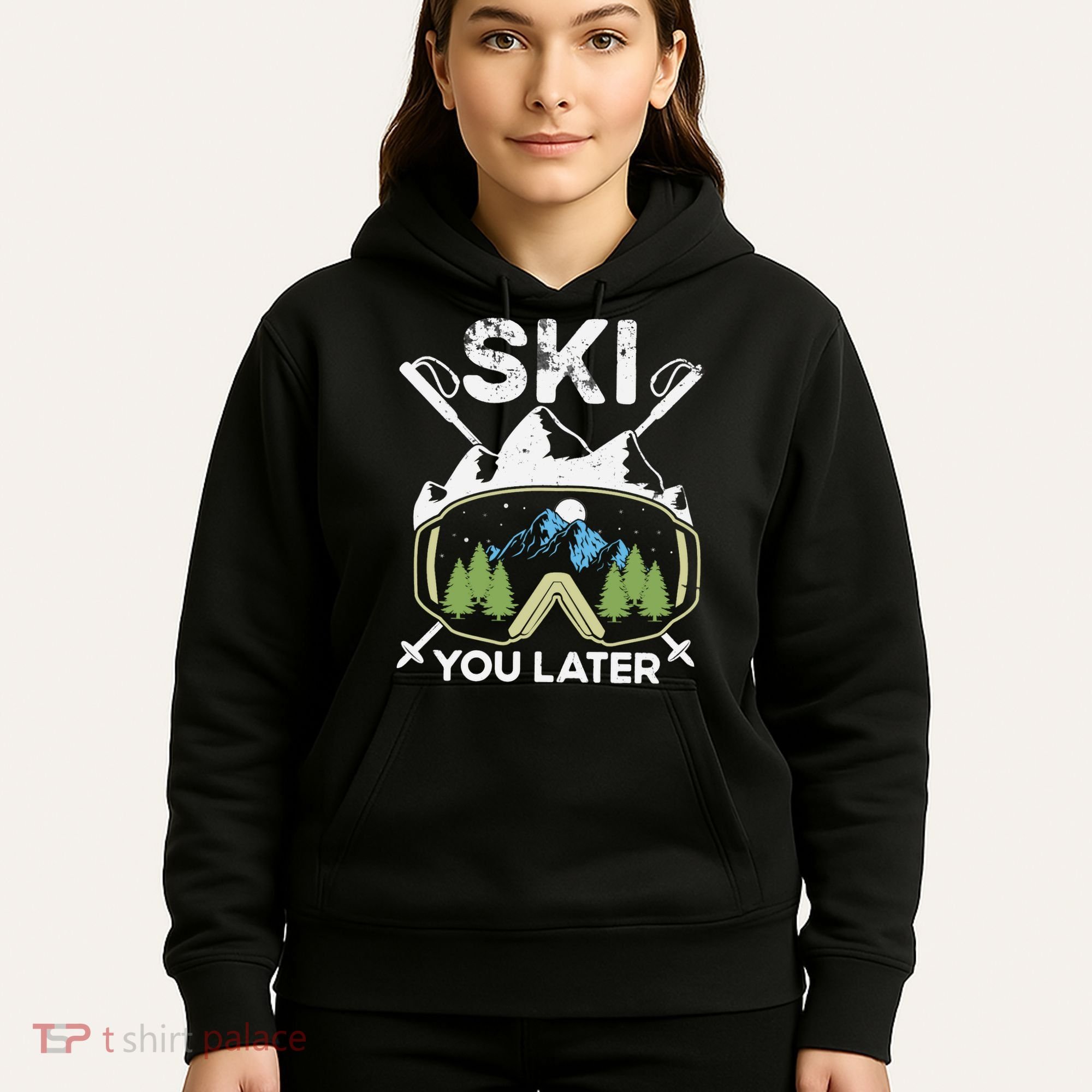 Ski You Later Skiing Winter Sport Hoodie