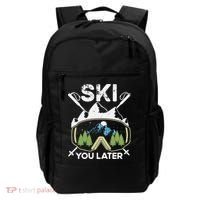 Ski You Later Skiing Winter Sport Backpack thumb 0