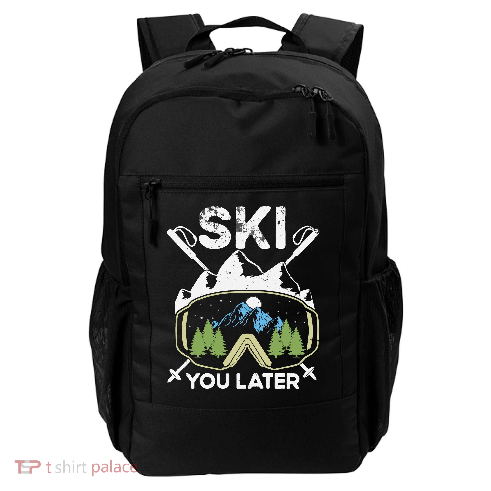 Ski You Later Skiing Winter Sport Backpack