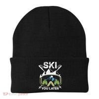 Ski You Later Skiing Winter Sport Beanie thumb 0