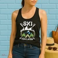 Ski You Later Skiing Winter Sport Women's Tank Top thumb 2