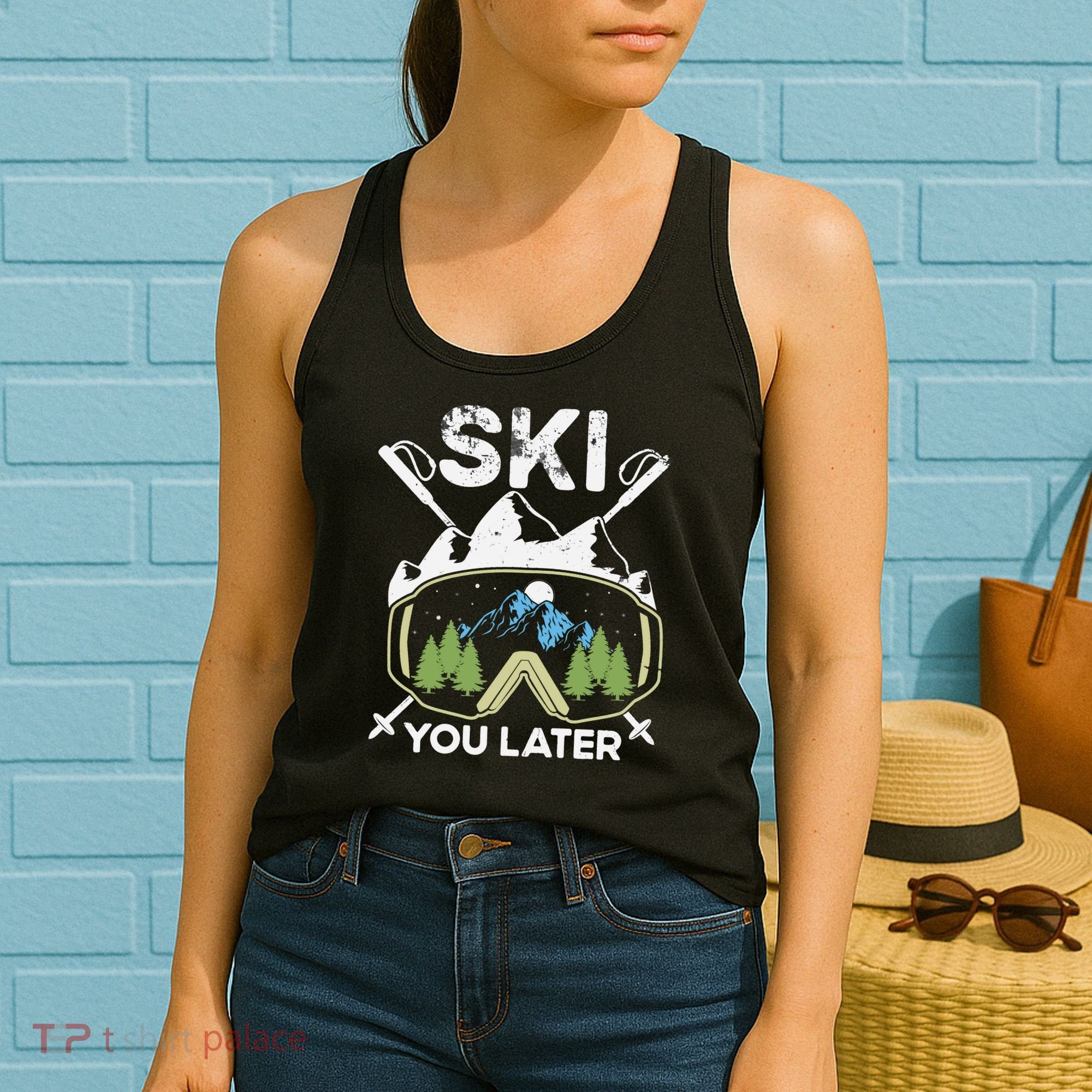 Ski You Later Skiing Winter Sport Women's Tank Top