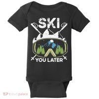 Ski You Later Skiing Winter Sport Baby Bodysuit thumb 0