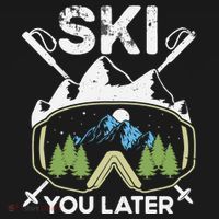 Ski You Later Skiing Winter Sport Toddler Hoodie thumb 2