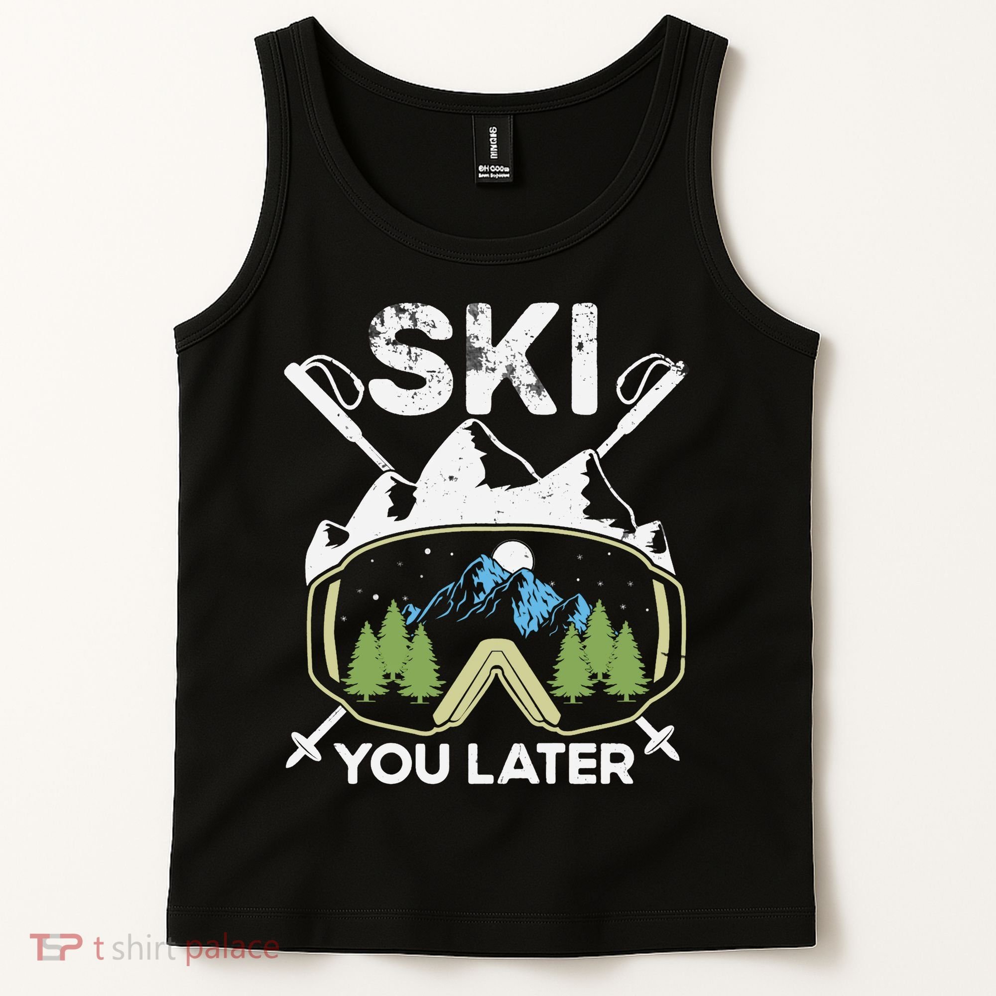 Ski You Later Skiing Winter Sport Tank Top