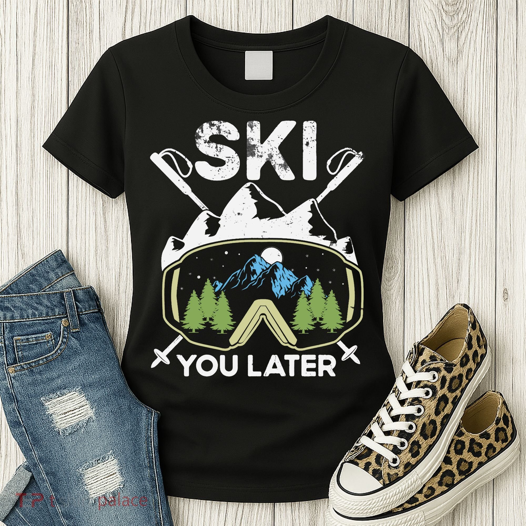 Ski You Later Skiing Winter Sport Women's T-Shirt