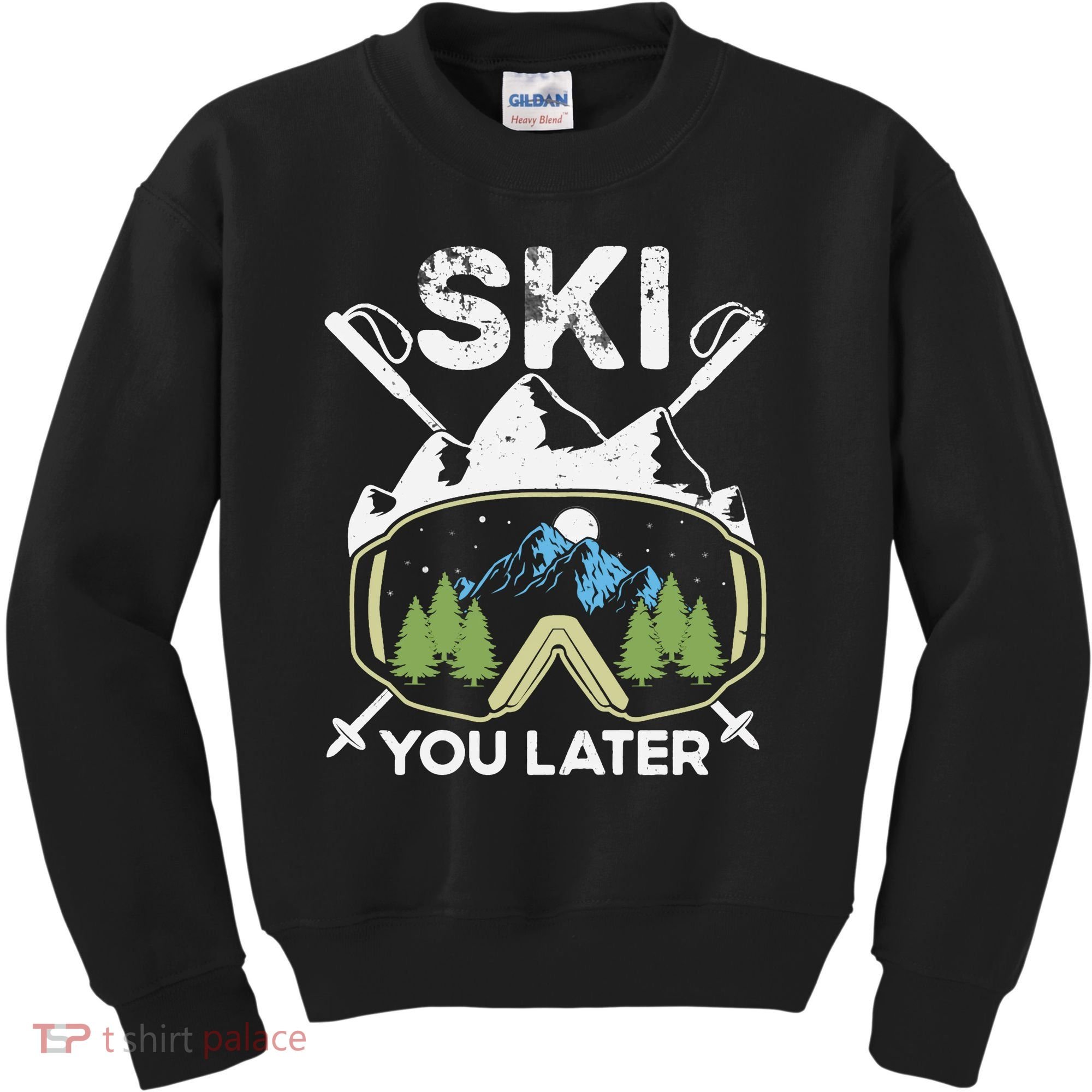 Ski You Later Skiing Winter Sport Kids Sweatshirt