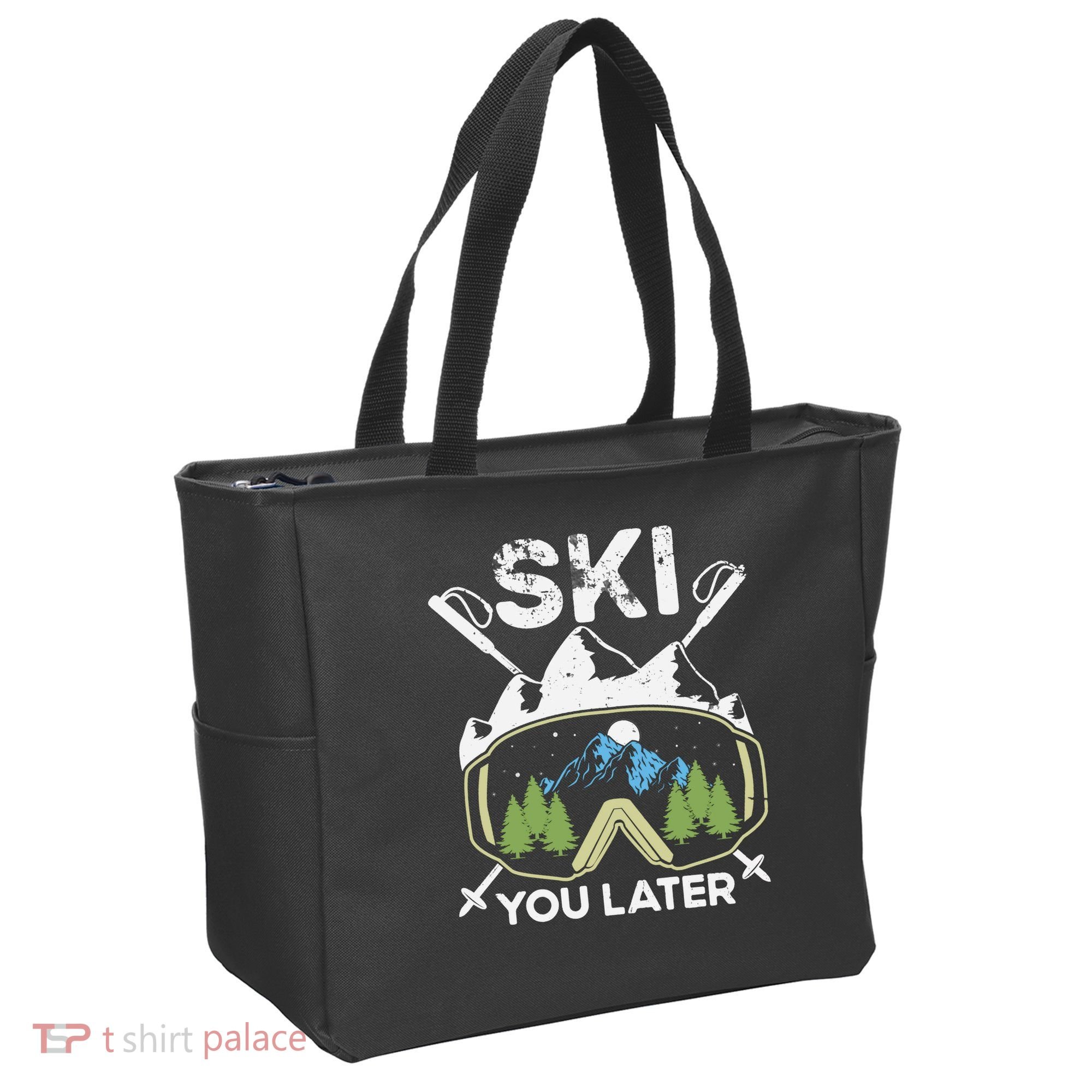 Ski You Later Skiing Winter Sport Tote Bag