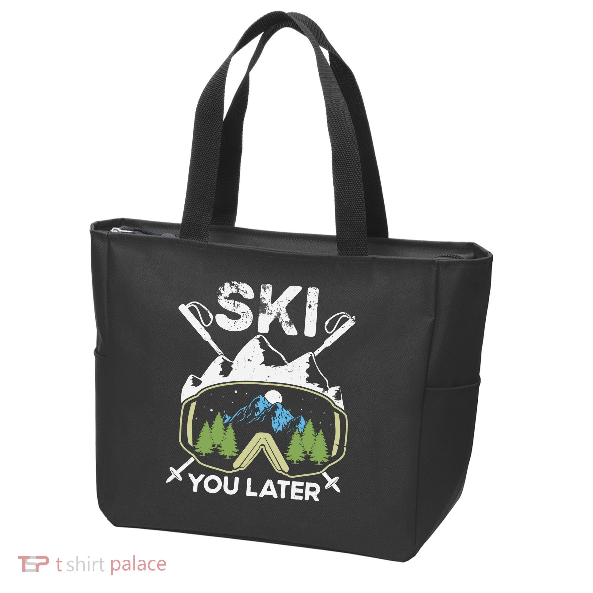 Ski You Later Skiing Winter Sport Tote Bag