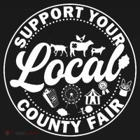 Support Your Local County Fair Animals Farm And Circus Tent Women's Hoodie thumb 2